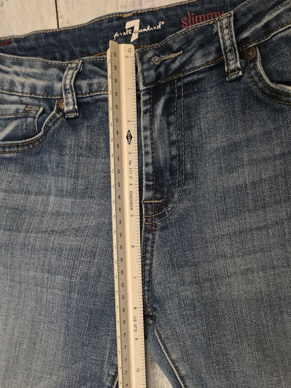 7 For All Mankind Slimmy Jeans in Faded Blue Boys sz 14